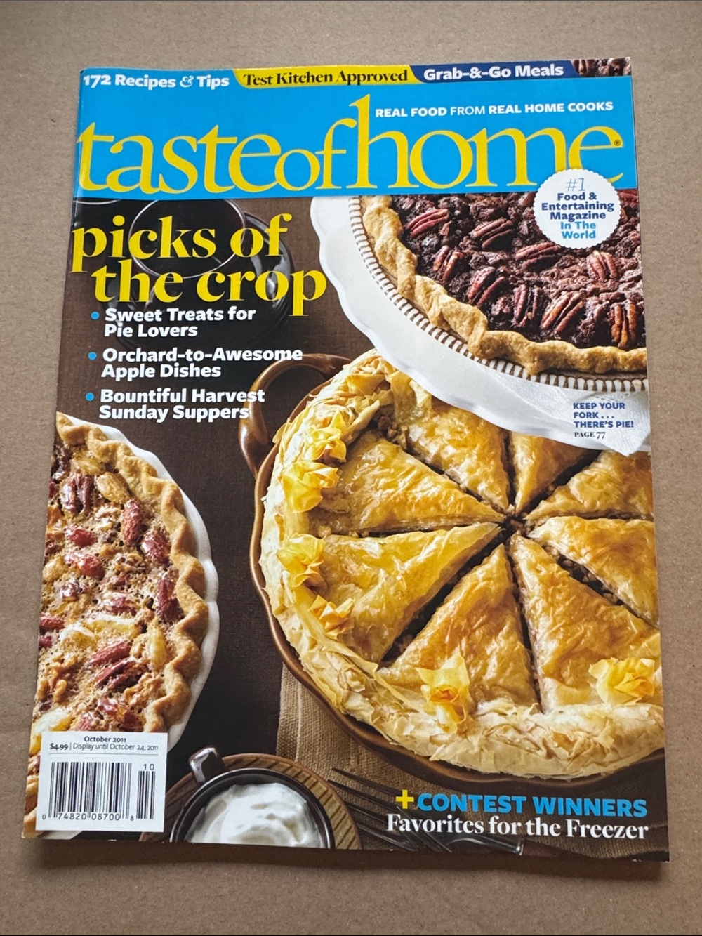 5/$15 Taste of Home Picks of the Crop Magazine - Seasonal Baking October 2011
